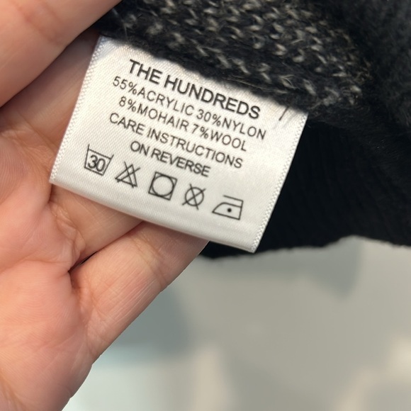 The Hundreds Maintain the mystery wool grey pullover sweater size large new - Picture 2 of 8